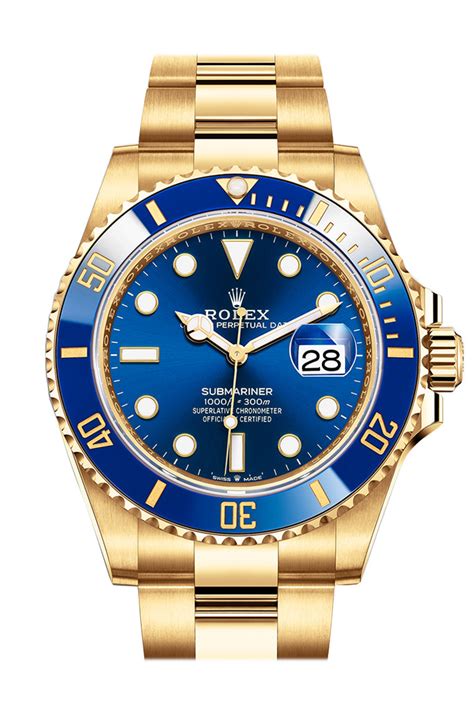 rolex sub blue and gold|rolex blue ceramic bezel.